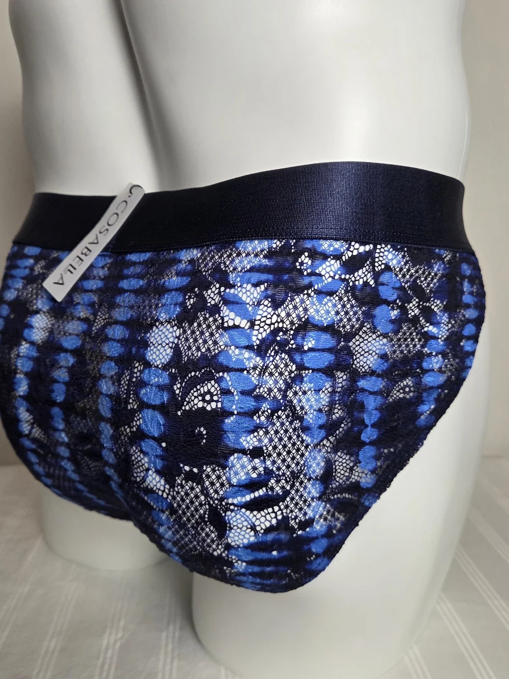 Cosabella Navy Blue Shiny Bikini Brief for Men